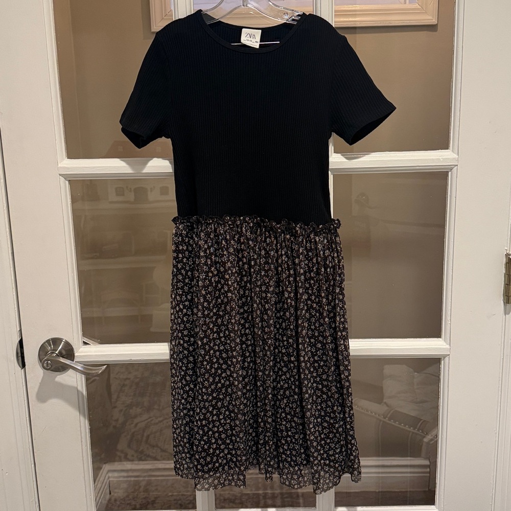 Zara Girls Black and White Dress size 14